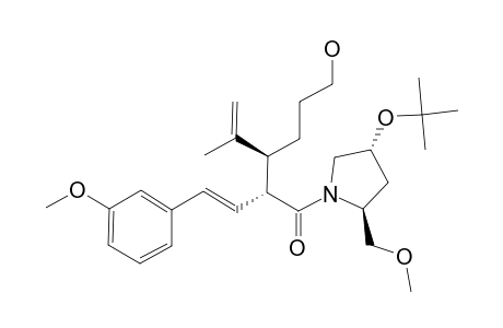 (2S,3S)-1-[(2S,4R)-4-TERT.-BUTOXY-2-METHOXYMETHYL-PYRROLIDIN-1-YL]-3-(3-HYDROXYPROPYL)-2-[(E)-2-(3-(METHOXYPHENYL)-ETHENYL]-4-METHYL-4-PENTENONE-1