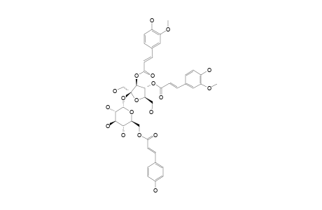 3,4-O-BETA-D-DI-FERULOYL-FRUCTOFURANOSYL-6-O-ALPHA-D-(P-COUMAROYL)-GLUCOPYRANOSIDE