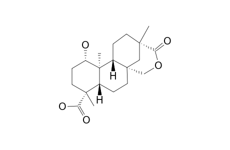 4-ALPHA-CARBOXY-1-LPAH,15-ALPHA-DIHYDROXY-15,16-SECO-ENT-19-NORBEYERAN-16-OIC_ACID_15,16-LACTONE