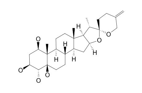 RAMNOGENIN-B;1-BETA,3-BETA,4-ALPHA,5-BETA-TETRAHYDROXY-SPIROSTAN-25(27)-ENE