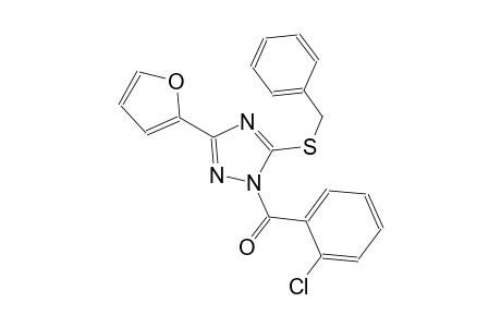 1H-1,2,4-triazole, 1-(2-chlorobenzoyl)-3-(2-furanyl)-5-[(phenylmethyl)thio]-