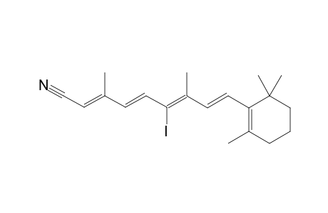 3,7-DIMETHYL-6-IODO-9-(2',6',6'-TRIMETHYL-1'-CYCLOHEXEN-1'-YL)-2,4,6,8-NONATETRAENENITRILE