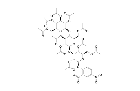 #5H;2,4-DINITROPHENYL_(2,3,4,6-TETRA-O-ACETYL-BETA-D-GLUCOPYRANOSYL)-(1->4)-(2,3,6-TRI-O-ACETYL-BETA-D-GLUCOPYRANOSYL)-(1->3)-2,4,6-TRI-O-ACETYL-BETA-D-GLUCOPY