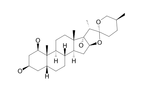 REINECKIAGENIN-A;(25S)-5-BETA-SPIROSTAN-1-BETA,3-BETA,17-ALPHA-TRIOL