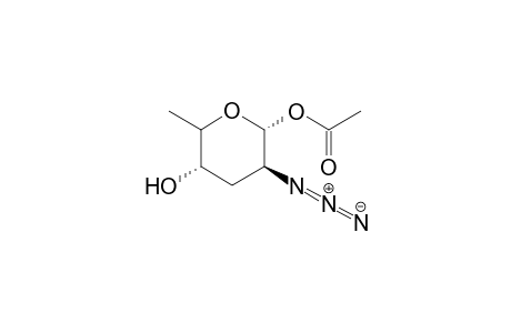 1-O-Acetyl-2-azido-2,3,6-trideoxy-.alpha.-DL-lyxo-hexopyranose