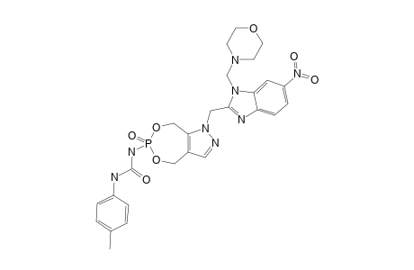 #9B;1-[[1-[(1-MORPHOLINOMETHYL)-6-NITRO-1H-BENZO-[D]-IMIDAZOL-2-YL]-METHYL]-6-OXIDO-4,8-DIHYDRO-1H-[1,3,2]-DIOXAPHOSPHENO-[5,6-C]-PYRAZOL-6-YL]-3-(PARA-TOLYL)-