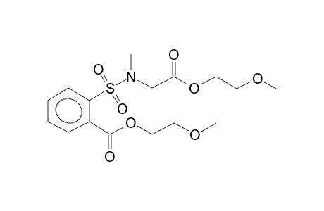 2-METHOXYETHYL 2-[N-METHYL-N-(2-METHOXYETHOXYCARBONYLMETHYL)SULPHAMOYL]BENZOATE