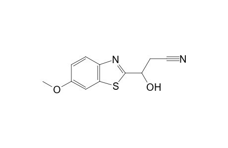 3-Hydroxy-3-(6-methoxy-benzothiazol-2-yl)-propionitrile