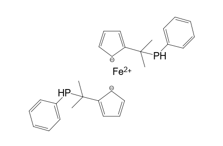 iron(II) 2-(2-(phenylphosphaneyl)propan-2-yl)cyclopenta-2,4-dien-1-ide