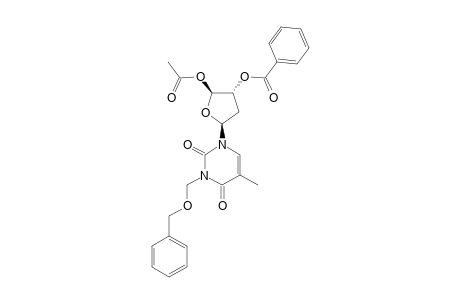 (2'R,4'S,5'S)-1-(5'-ACETOXY-4'-(BENZOXY)-TETRAHYDROFURAN-2'-YL)-3-((BENZYLOXY)-METHYL)-THYMINE;MINOR_ISOMER