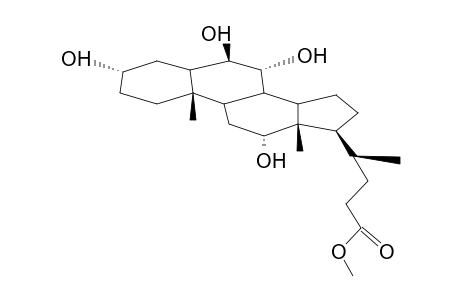 3A,6B,7A,12A-TETRAHYDROXY-5B-CHOLANOIC ACID METHYL ESTER