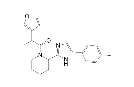 2-(furan-3-yl)-1-(2-(5-(p-tolyl)-1H-imidazol-2-yl)piperidin-1-yl)propan-1-one