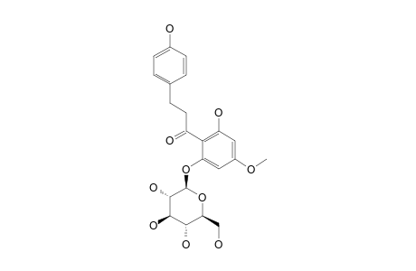 ASEBOTIN;4,2'-DIHYDROXY-4'-METHOXY-6'-BETA-D-GLUCOPYRANOSYLOXY-DIHYDROCHALCONE