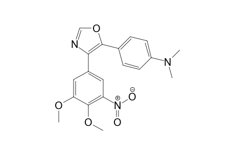 4-(3',4'-dimethoxy-5'-nitrophenyl)-5-(4''-N,N-dimethylaminophenyl)-oxazole