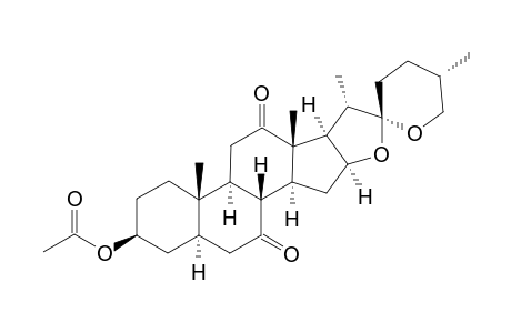 (25R)-3-BETA-ACETOXY-5-ALPHA-SPIROSTAN-7,12-DIONE