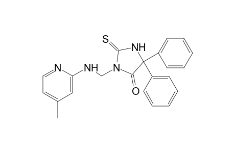 5,5-diphenyl-3-[(4-methyl-2-pyridyl)amino]methyl]-2-thiohydantoin