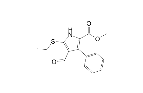 Methyl 3-phenyl-4-formyl-5-(ethylsulfanyl)-1H-pyrrole-2-carboxylate