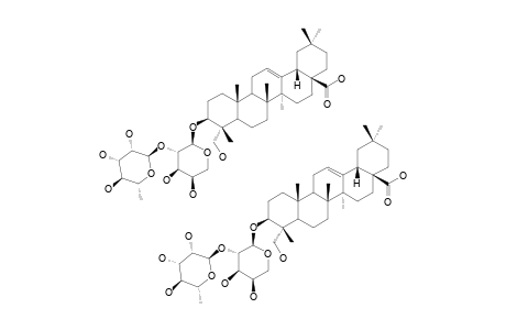 ALPHA-HEDERIN;3-O-ALPHA-L-RHAMNOPYRANOSYL-(1->2)-ALPHA-L-ARABINOPYRANOSYL-HEDERAGENIN