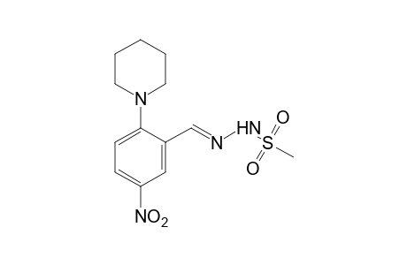 methanesulfonic acid, (5-nitro-2-piperidinobenzylidene)hydrazine