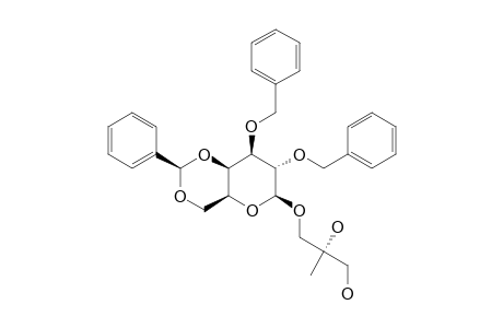 (2R)-2,3-DIHYDROXY-2-METHYLPROPYL-2,3-DI-O-BENZYL-4,6-O-(S)-BENZYLIDENE-BETA-D-GALACTOPYRANOSIDE