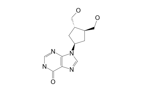 (+/-)-6,9-DIHYDRO-9-[(1-BETA,3-ALPHA,4-BETA)-3,4-BIS-(HYDROXYMETHYL)-CYCLOPENTYL]-1H-PURIN-6-ONE