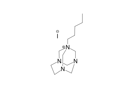 1-PENTYL-1,3,6,8-TETRAAZATRICYCLO-[4.3.1.1(3,8)]-UNDECAN-1-IUM-IODIDE