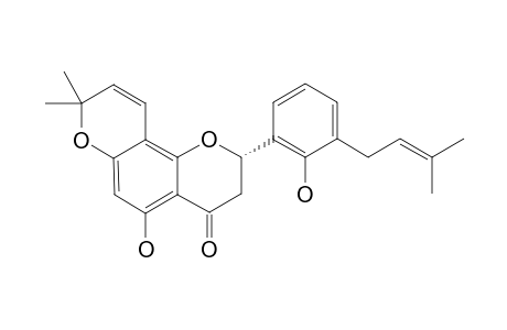 (2S)-5,2'-DIHYDROXY-6'',6''-DIMETHYL-CHROMENO-(7,8:2,3'')-3'-PRENYL-FLAVANONE