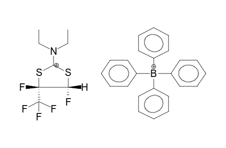 2-DIETHYLAMINO-4-TRIFLUOROMETHYL-4,5-DIFLUORO-1,3-DITHIOLAN-2-YLIUMPHENYLBORATE