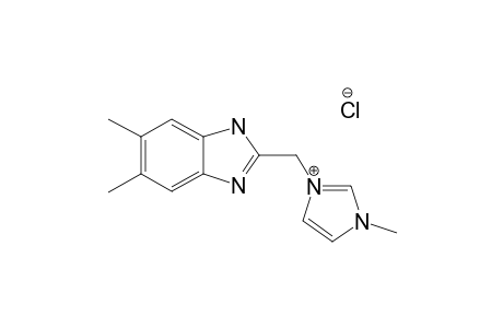 1-METHYL-3-(5,6-DIMETHYL-1H-BENZIMIDAZOL-2-YL-METHYL)-IMIDAZOLIUM-CHLORIDE