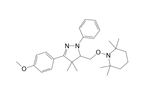 1-((3-(4-Methoxyphenyl)-4,4-dimethyl-1-phenyl-4,5-dihydro-1H-pyrazol-5-yl)methoxy)-2,2,6,6-tetramethylpiperidine