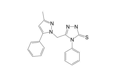 3-[1'-(3'-METHYL-5'-PHENYL-PYRAZOLYL)-METHYL]-4-PHENYL-1,2,4-TRIAZOLE-5-THIONE