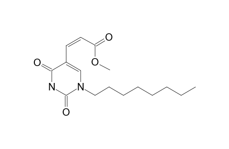 5-[(Z)-3-METHOXY-3-OXO-1-PROPENYL]-1-OCTYL-URACIL