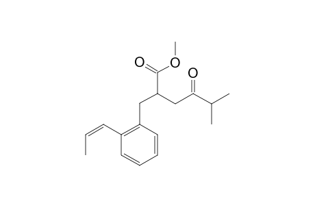 METHYL-5-METHYL-4-OXO-2-[2-[(1Z)-PROPEN-1-YL]-BENZYL]-HEXANOATE