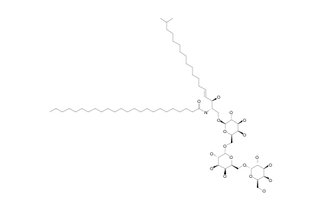 #5;N-TETRACOSANOYL-1-O-[ALPHA-D-GALACTOPYRANOSYL-(1->6)-ALPHA-D-GALACTOPYRANOSYL-(1->6)-BETA-D-GALACTOPYRANOSYL]-(4E)-17-METHYLOCTADECASPHINGENINE