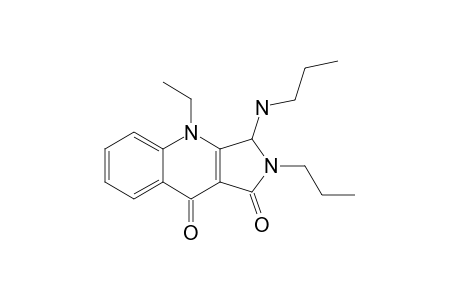 4-ETHYL-2,3-DIHYDRO-2-PROPYL-3-(N-PROPYLAMINO)-PYRROLO-[3,4-B]-QUINOLINE-1,9-DIONE