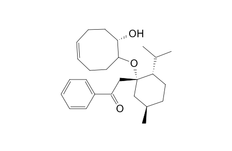 Ethanone, 2-[1-[(8-hydroxy-4-cycloocten-1-yl)oxy]-5-methyl-2-(1-methylethyl)cyclohexyl]-1-phenyl-, [1R-[1.alpha.(1R*,8S*),2.alpha.,5.beta.]]-