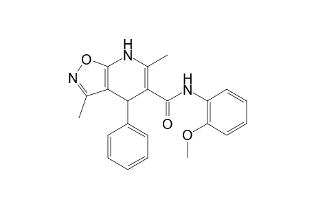 N-(2-Methoxyphenyl)-3,6-dimethyl-4-phenyl-4,7-dihydroisoxazolo[5,4-b]pyridine-5-carboxamide