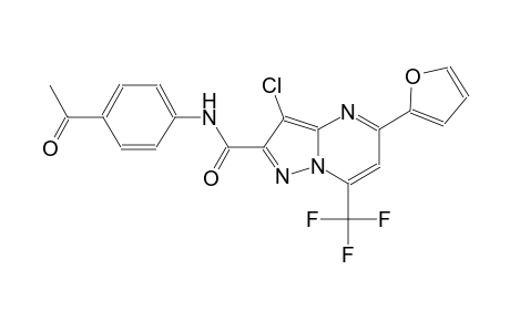 N-(4-acetylphenyl)-3-chloro-5-(2-furyl)-7-(trifluoromethyl)pyrazolo[1,5-a]pyrimidine-2-carboxamide