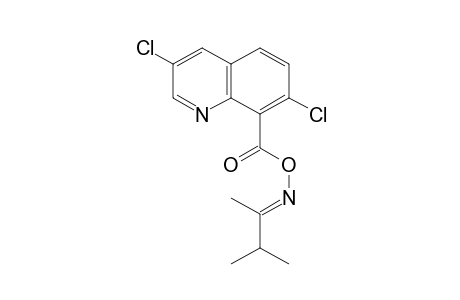 2-Butanone, 3-methyl-, O-[(3,7-dichloro-8-quinolinyl)carbonyl]oxime, (E)-