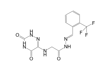 acetic acid, [(2,3,4,5-tetrahydro-3,5-dioxo-1,2,4-triazin-6-yl)amino]-, 2-[(E)-[2-(trifluoromethyl)phenyl]methylidene]hydrazide