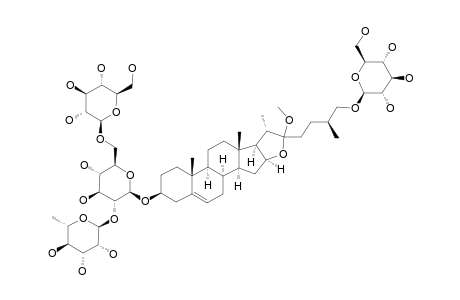 (25)-26-(BETA-D-GLUCOPYRANOSYLOXY)-22-METHOXY-FUROST-5-EN-3-BETA-YL-O-ALPHA-RHAMNOPYRANOSYL-(1->2)-O-[BETA-D-GLUCOPYRANOSYL-(1->6)]-BETA-D-GLUCOPYR