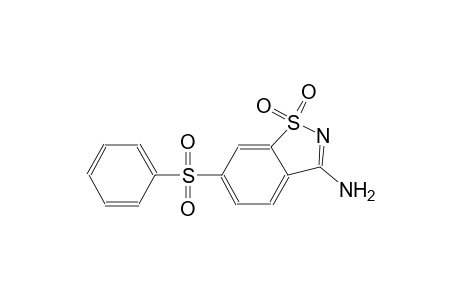 6-(phenylsulfonyl)-1,2-benzisothiazol-3-amine 1,1-dioxide