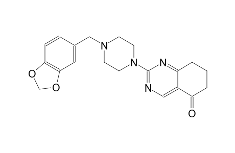 2-[4-(1,3-benzodioxol-5-ylmethyl)-1-piperazinyl]-7,8-dihydro-5(6H)-quinazolinone