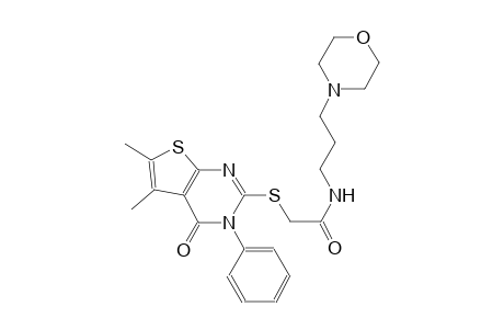 acetamide, 2-[(3,4-dihydro-5,6-dimethyl-4-oxo-3-phenylthieno[2,3-d]pyrimidin-2-yl)thio]-N-[3-(4-morpholinyl)propyl]-