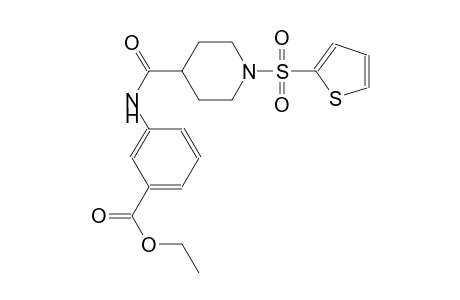 ethyl 3-({[1-(2-thienylsulfonyl)-4-piperidinyl]carbonyl}amino)benzoate