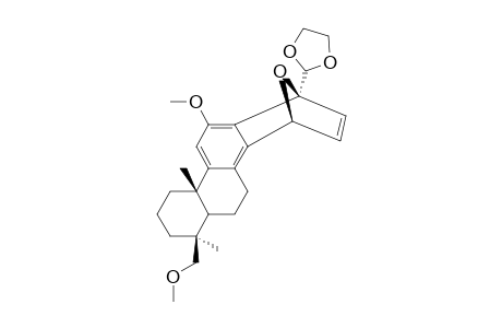 17;2-([6AR-(1-ALPHA,4-ALPHA,6A-ALPHA,7-BETA,10A-BETA)]-1,4-EPOXY-12-METHOXY-7-MHOXYMETHYL-7,10A-DIMETHYL-1,4,5,6,6A,7,8,9,10,10A-DECAHYDROCHRYSENE)-1,3-DIOX