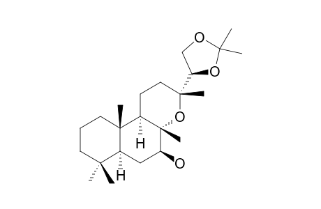 (14S)-8,13-EPOXY-14,15-(ISOPROPYLIDENEDIOXY)-LABDANE-7-BETA-OL