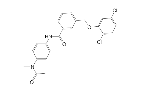 N-{4-[acetyl(methyl)amino]phenyl}-3-[(2,5-dichlorophenoxy)methyl]benzamide