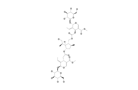 #2;NUDIFLOSIDE-A;4-[3-HYDROXYCARBONYLMETHYL-2-(2-HYDROXY-1-METHYL-ETHYL)-5-METHYL-CYCLOPENTYLMETHOXYCARBONYLMETHYL]-BIS-[5-ETHYLIDENE-6-(3,4,5-TRIHYDROXY-6-HYD