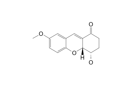 7-METHOXY-4-HYDROXY-2,3,4,4A-TETRAHYDRO-1H-XANTHEN-1-ONE;TRANS-ISOMER